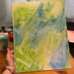 Handmade customizable painting, it can have whatever quote/word you want on it!